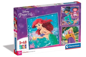 Puzzle 3x48 Super Kolor Princesses