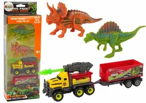 Zestaw dinozaury 2szt+ auto z rakietą i naczepą Zestaw dinozaury 2szt+ auto z rakietą i naczepą