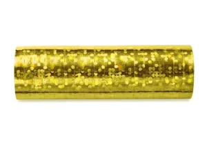 Serpentyny holograficzne złote 3,8m 18szt Serpentyny holograficzne złote 3,8m 18szt