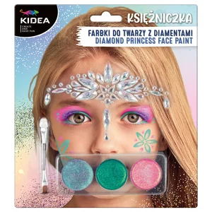 Farbki do twarzy zestaw Księżniczka z diamentami Kidea Farbki do twarzy zestaw Księżniczka z diamentami Kidea