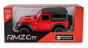 RMZ City Jeep Wrangler Rubicon 2021 Soft Top czerwony w skali 1:35 RMZ City Jeep Wrangler Rubicon 2021 Soft Top czerwony w skali 1:35