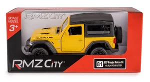 RMZ City Jeep Wrangler Rubicon 2021 Soft Top żółty w skali 1:35 RMZ City Jeep Wrangler Rubicon 2021 Soft Top żółty w skali 1:35