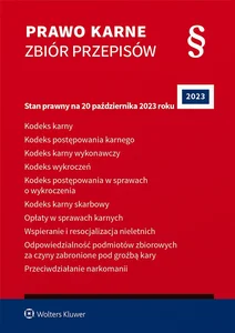Prawo karne Zbiór przepisów KK. KPK. KKW. KW. Kodeks post. w sprawach o wykroczenia. KKS. Opłaty w sprawach karnych.
