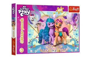Puzzle z brokatem My Little Pony Błyszczące kucyki 100
