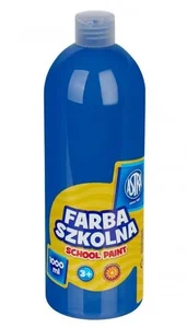 Farba szkolna niebieska ciemna 1000ml ASTRA Farba szkolna niebieska ciemna 1000ml ASTRA
