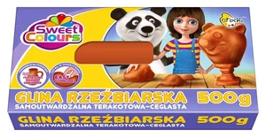 Glina rzeźbiarska samoutwardzalna terracota 500g Glina rzeźbiarska samoutwardzalna terracota 500g