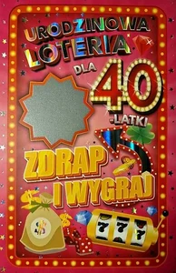 Karnet Urodziny 40 damskie Karnet Urodziny 40 damskie