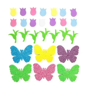 Naklejki z pianki tulipany i motyle 92 szt. Naklejki z pianki tulipany i motyle 92 szt.