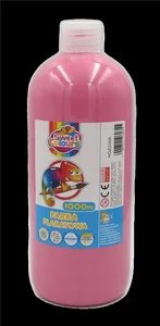 Farba plakatowa różowa 1000ml Farba plakatowa różowa 1000ml