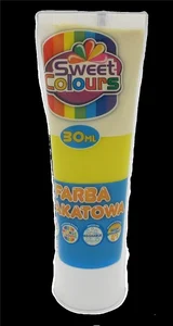 Farba plakatowa w tubie żółta 30ml Farba plakatowa w tubie żółta 30ml