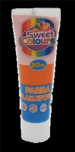 Farba plakatowa w tubie oranż 30ml Farba plakatowa w tubie oranż 30ml