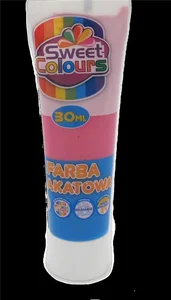 Farba plakatowa w tubie róż 30ml Farba plakatowa w tubie róż 30ml