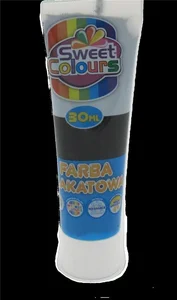 Farba plakatowa w tubie czarna 30ml Farba plakatowa w tubie czarna 30ml