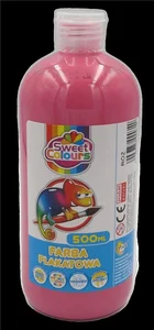 Farba plakatowa różowa 500ml Farba plakatowa różowa 500ml