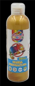 Farba dekoracyjna metaliczna złota 250ml Farba dekoracyjna metaliczna złota 250ml