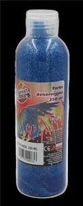 Farba dekoracyjna brokatowa niebieska 250ml Farba dekoracyjna brokatowa niebieska 250ml