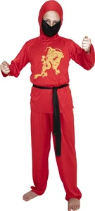 Strój dziecięcy - Czerwony ninja - rozmiar S Strój dziecięcy - Czerwony ninja - rozmiar S
