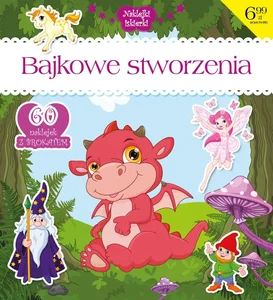 Naklejki iskierki z brokatem. Bajkowe stworzenia Naklejki iskierki z brokatem. Bajkowe stworzenia
