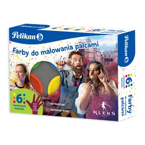 Farby do malowania palcami Kleks 40 ml 6 neonowych kolorów Pelikan Farby do malowania palcami Kleks 40 ml 6 neonowych kolorów Pelikan