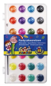Farby akwarelowe 28 kolorów Farby akwarelowe 28 kolorów
