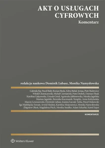 Akt o usługach cyfrowych Komentarz