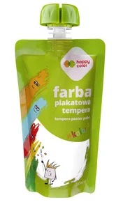 Farba plakatowa tempera 100 ml biały Happy Color
