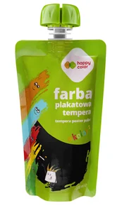 Farba plakatowa tempera 100 ml czarny Happy Color Farba plakatowa tempera 100 ml czarny Happy Color