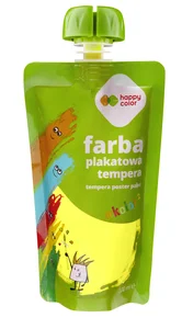Farba plakatowa tempera 100 ml neon żółty Happy Color Farba plakatowa tempera 100 ml neon żółty Happy Color