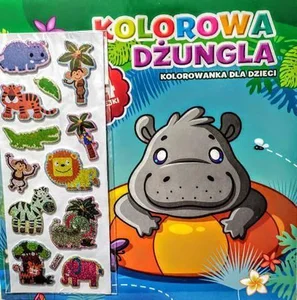 Kolorowanka Kolorowa Dżungla