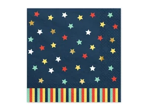 Serwetki Gwiazdkigranatowe 33x33cm 12szt Serwetki Gwiazdkigranatowe 33x33cm 12szt