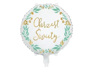 Balon foliowy Chrzest Święty 45cm Balon foliowy Chrzest Święty 45cm