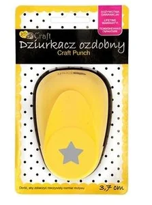 Dziurkacz ozdobny 3,7cm gwiazda Dziurkacz ozdobny 3,7cm gwiazda