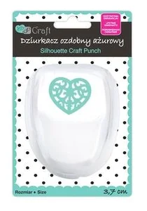 Dziurkacz ozdobny ażurowy 3,7cm serce Dziurkacz ozdobny ażurowy 3,7cm serce