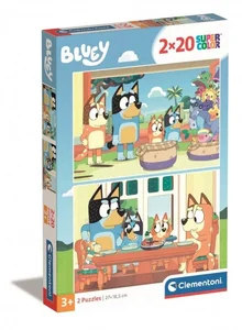 Puzzle 2x20 Super Kolor Bluey Puzzle 2x20 Super Kolor Bluey
