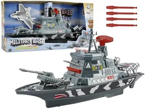 Statek wojskowy Militarny światła dźwięki Statek wojskowy Militarny światła dźwięki