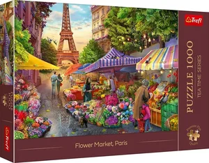 Puzzle Premium Plus Quality Tea Time: Targ kwiatowy, Paryż 1000 Puzzle Premium Plus Quality Tea Time: Targ kwiatowy, Paryż 1000
