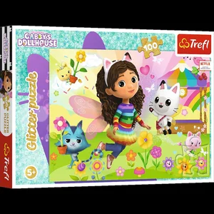 Puzzle z brokatem Gabby's Dollhouse Brokatowa Gabby 100