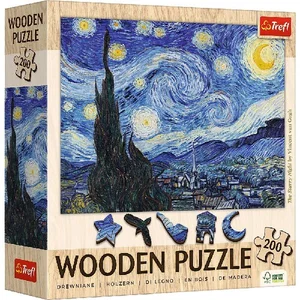 Puzzle Drewniane - Gwiaździsta Noc Vincent van Gogh 200