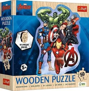 Puzzle drewniane 50 Przygody Avengers