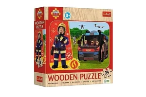 24 Puzzle Drewniane - Niesamowity Strażak
