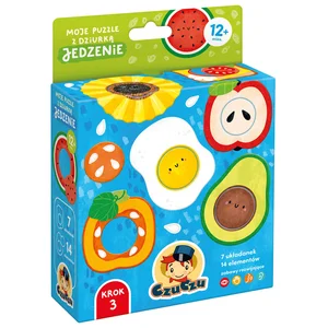 CzuCzu Moje puzzle z dziurką Jedzenie 12 mies.+ CzuCzu Moje puzzle z dziurką Jedzenie 12 mies.+