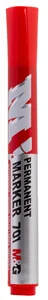 Paczka Marker permanentny czerwony 10 szt.