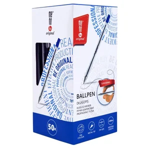 Długopis biurowy 0,7mm niebieski (50szt) MemoBe Długopis biurowy 0,7mm niebieski (50szt) MemoBe