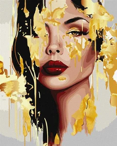 Malowanie po numerach IDEYKA 40x50 cm metallic nieziemskie piękno
