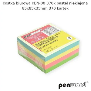 Kostka biurowa pastel 85x85x35mm 370K Kostka biurowa pastel 85x85x35mm 370K
