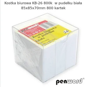 Kostka biurowa w pudełku pastel 85x85x70mm 730K Kostka biurowa w pudełku pastel 85x85x70mm 730K