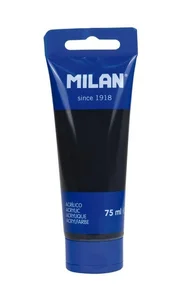 Farba akrylowa w tubce 75ml odrzutowa czerń MILAN Farba akrylowa w tubce 75ml odrzutowa czerń MILAN