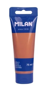 Farba akrylowa w tubce 75ml miedziana MILAN Farba akrylowa w tubce 75ml miedziana MILAN