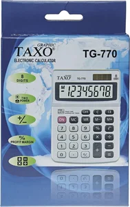Kalkulator na biurko TG-770 srebrny Kalkulator na biurko TG-770 srebrny