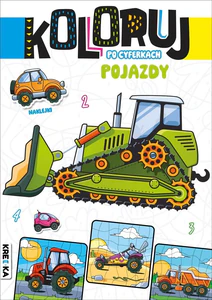 Koloruj po cyferkach Pojazdy